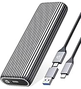 ORICO M.2 NVMe SSD Enclosure Aluminum Tool-Free Adapter, 10Gbps USB3.2 USB-C M2 Reader for M.2 PC...