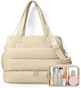 OYLOLA Gym Bag for Women Travel Bag Puffer Duffle Bags Large Carry On Weekender Bags Lightweight ...