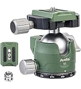 Avella V1 DSLR Camera Tripod Ball Head 38MM, 360 Degree Swivel,U-Shaped Groove Design, for Canon ...
