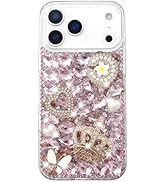 Losin Compatible with iPhone 17 Pro Max Bling Diamond Case Fashion Luxury Glitter Shiny Crystal R...