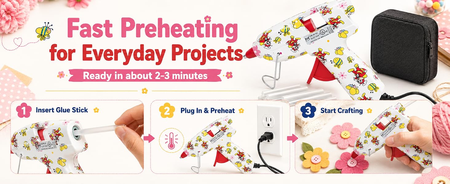 Mini Hot Glue Gun Kit for Everyday Crafts