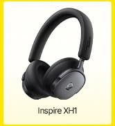 Baseus Inspire XH1 Adaptive Active Noise Cancelling Headphones, Sound by Bose, Dolby Audio, Premi...