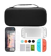12 in 1 Protection Accessories Kit for Nintendo Switch 2 2025 Model - Carrying Case, Tempered Gla...
