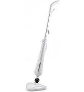 OVENTE Electric Steam Mop Cleaner, 1300W, 350ml Water Tank, White ST405W | With Swivel Head, Wash...