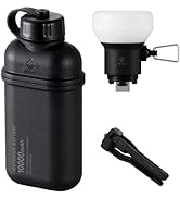 ELECOM NESTOUT Portable Charger and Lamp, 10000mAh Outdoor Battery Power Bank, 20W USB-C Fast Cha...