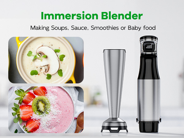 immersion blender hand blender handheld kitchen electric blenders mixercordless stick processor 
