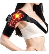 Red Light Therapy for Shoulder Pain Relife, 5000 mAh Cordless Infrared Light Therapy, 5 Modes Red...