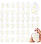 BROWNKNOT 40 Pcs Holy Water Bottles Bulk, 2oz Small Holy Water Bottle Plastic Holy Water Empty Co...