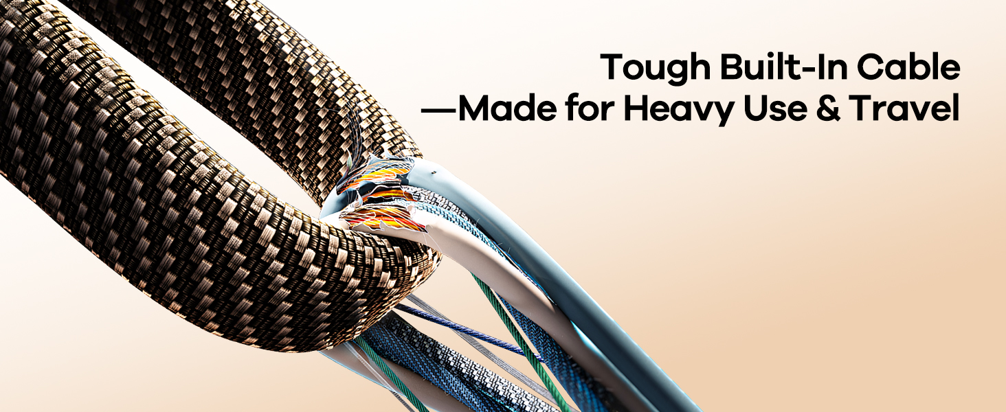 power bank with Built-In Cable