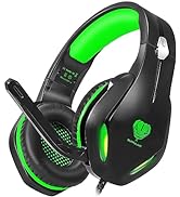 Headsets for Xbox One, PS4, PC, Nintendo Switch, Mac, Gaming Headset with Stereo Surround Sound, ...