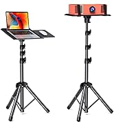 AMADA Projector Tripod Stand, Portable Projector Stand, Multipurpose Laptop Stand with Removable ...