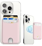 Miroddi for Magsafe Wallet for iPhone 16 15 14 13 12 Series Magnetic Wallet Phone Card Holder Lea...