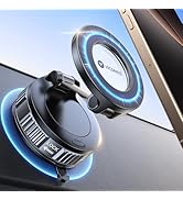 VICSEED Car Phone Holder for Magsafe Car Mount, [Strongest Nano Gel + Vacuum Suction] Magnetic Ph...