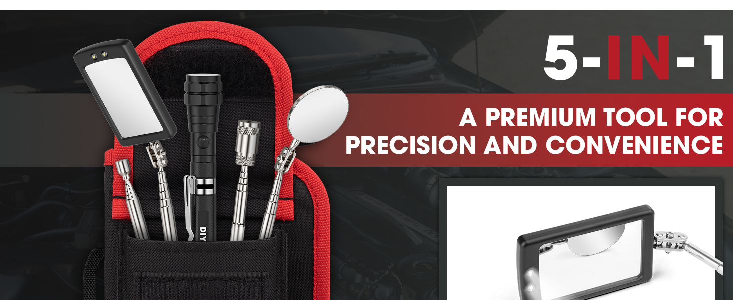 inspection mirror magnetic pickup tool telescoping magnetic pickup tool magnet stick