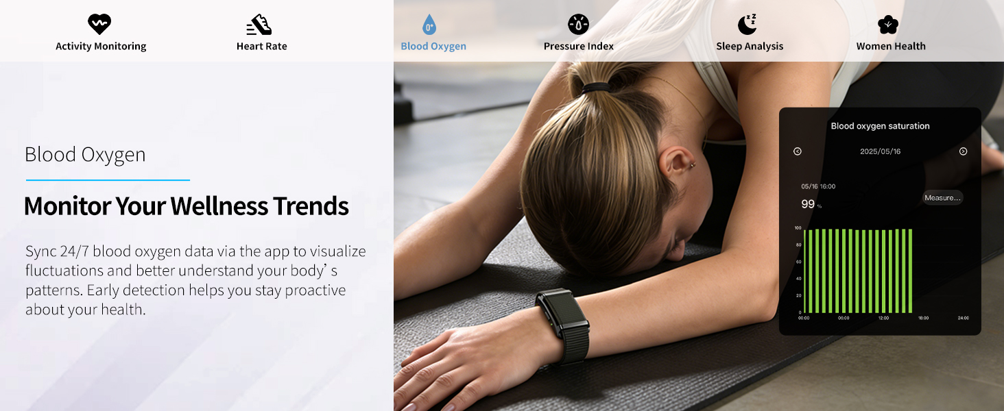 Smart Bracelet,Activity Trackers for Man&amp;amp;Women,Fitness Tracker Band