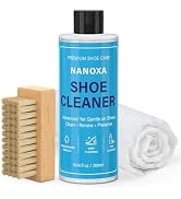 Nanoxa Shoe Cleaner, 10.14 fl oz Premium Shoe Cleaning Kit with Brush &amp; Towel, Sneaker Cleaner Ki...