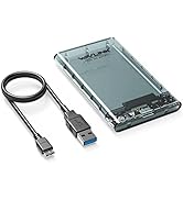 WAVLINK USB 3.0 to SATA External Hard Drive Enclosure for 2.5 inch 5mm/7mm/9.5mm SATA I/II/III HD...