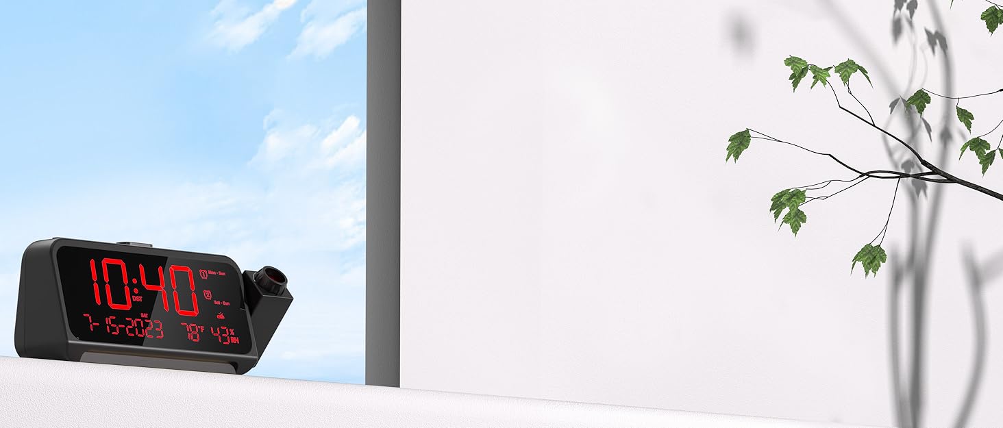 projector alarm clock for bedroom