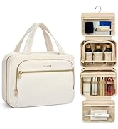 Hanke Hanging Travel Toiletry Bag for Women, Water-Resistant Makeup Organizer with Hook, Cosmetic...
