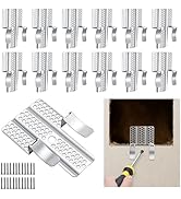 moonoom 12 Pack Drywall Repair Clips, 1/2 inch Drywall Fastener Clip with 24 Screws, Stainless St...