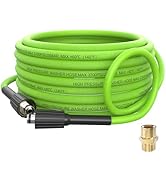 APOWER Kink Resistant Pressure Washer Hose 50 FT x 1/4", Super Flexible Power Washer Hose, High P...