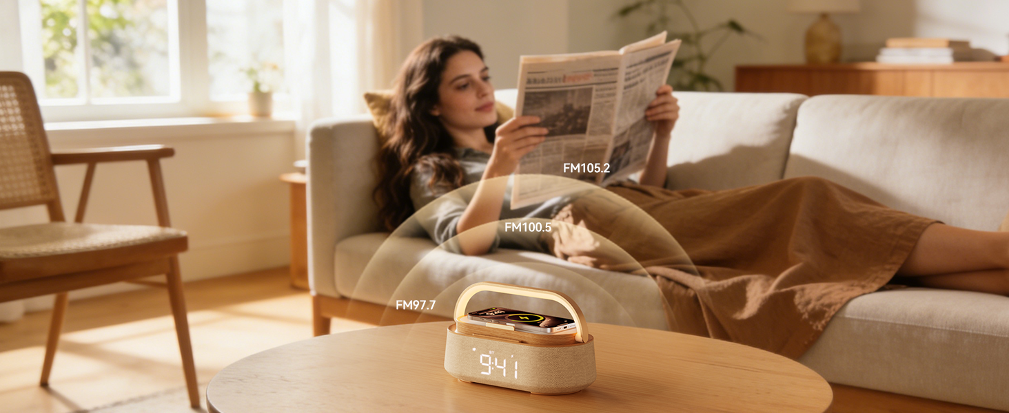 alarm clock with Bluetooth speaker