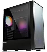 Zalman S6 ATX Mid-Tower High Airflow PC Case, 3X 140mm Front &amp; 1x 120mm Rear Exhaust Fixed RGB Fa...