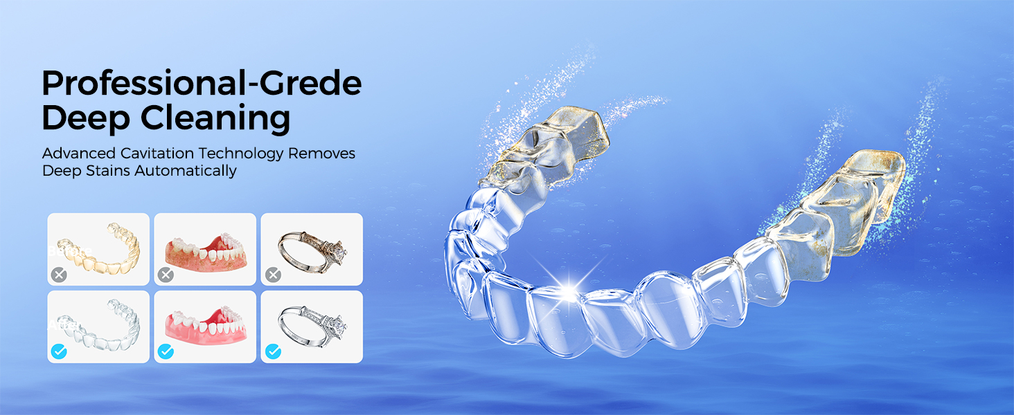 dental pod ultrasonic cleaner for retainers