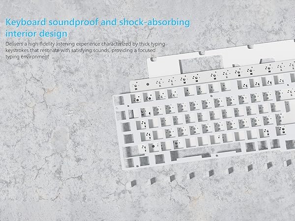 75% Percent Keyboard Mechanical Gaming Keyboard Topographic keycaps