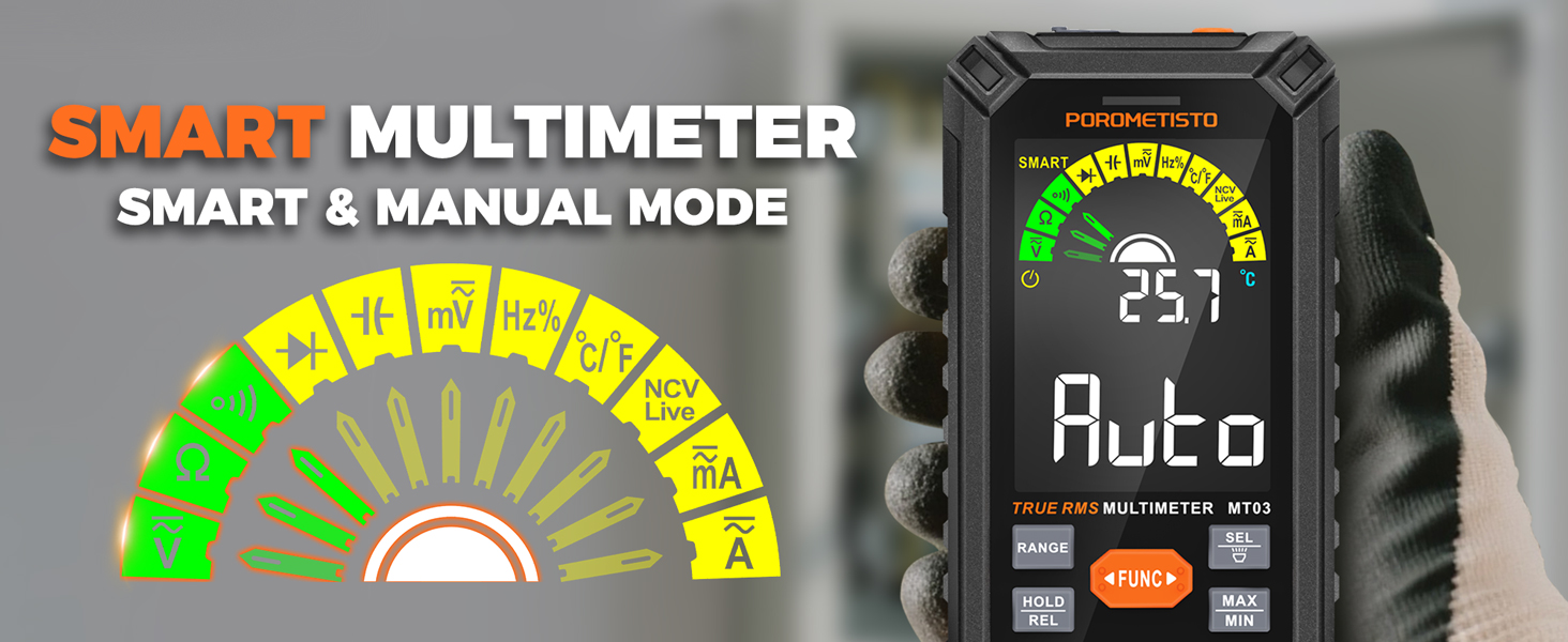 SMART MULTIMETER SMART &amp;amp; MANUAL MODE