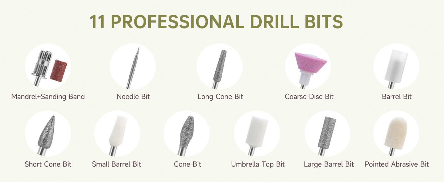 11 nail drill kit