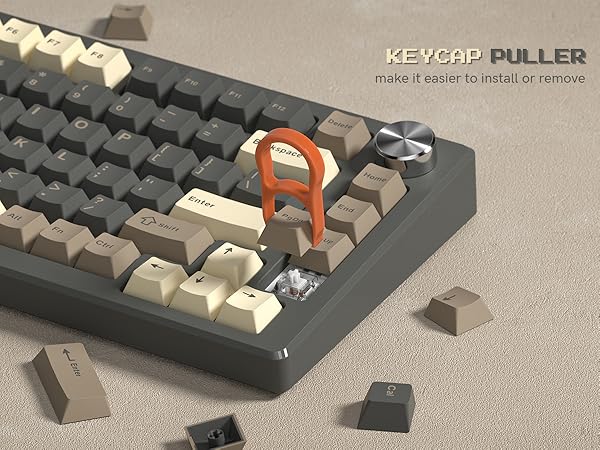 womier retro mechanical keyboard keycaps cherry profile pbt