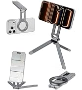 iWALK Magnetic Foldable Metal Phone Stand for iPhone, Strong Magnet Mini Cell Phone Tripod Stand ...