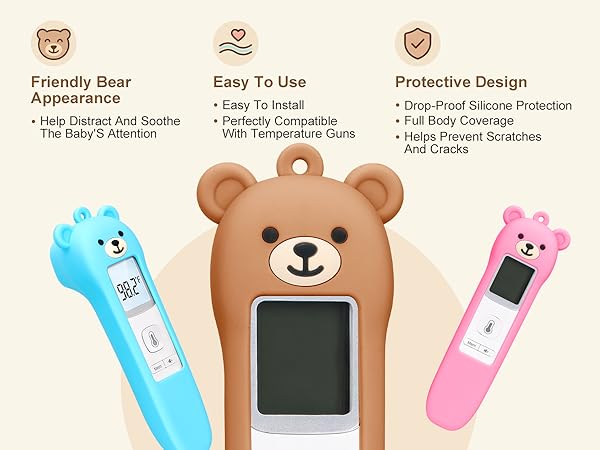 Bear Silicone Case Compatible with GoodBaby Thermometer