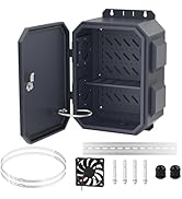 Joinfworld Outdoor Electrical Box Metal Waterproof Electrical Junction Box IP65 Vented Enclosure ...