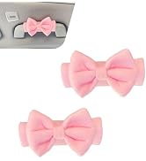 Foelony 2 PCS Car Inside Roof Handle Cover, Cute Bow Soft Anti-Scratch Pull Handle Protector, Uni...