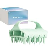RHOS Scalp Massager Shampoo Brush, Curved Vented Scalp Scrubber, Soft Silicone Hair Scrubber for ...