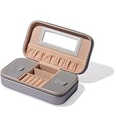 BINO | Jewelry Case with Mirror | Jewelry Travel Case | Portable Compact Stylish Jewelry Box | Je...