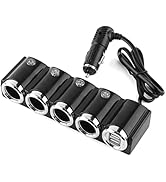 DC 12V/24V USB 4 Way Universal Car Cigarette Lighter Socket Splitter Power Adapter Popular