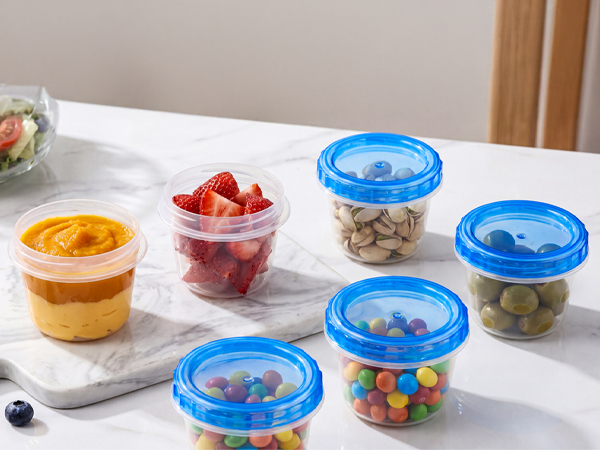 mini plastic containers with lids