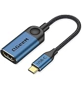 QGeeM USB C to HDMI Adapter 4K Cable, USB Type-C to HDMI Adapter [Thunderbolt 3/4 Compatible] for...