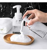 Foaming Soap Dispenser, 450ml(16oz) Refillable Modern Square Pump Bottle for Shampoo, Body Wash, ...