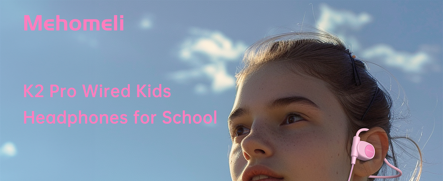 K2 Pro Wired Kids Headphones for School
