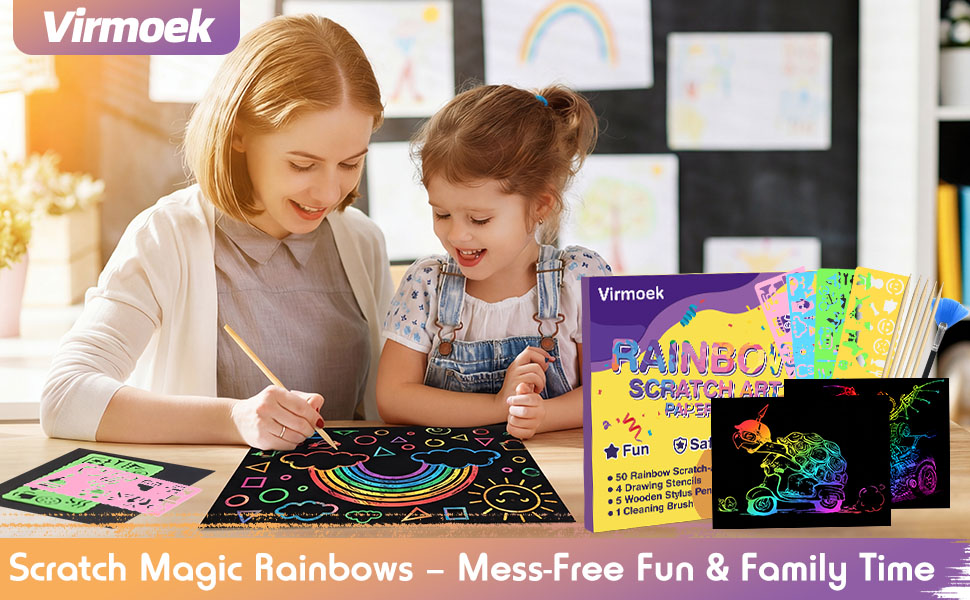 Scratch paper for more quality mom-and-kid time