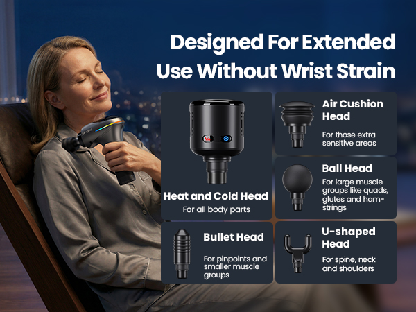 Massage Gun with Heat and Cold