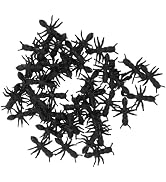 SelHeng 100 Pcs Black Fake Black Ant Realistic Imitation for Halloween Prank Props Simple and Sop...