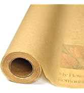 LIAPAWPAW Kraft Brown Tissue Paper Roll for Gift Wrapping, Flower Bouquets &amp; Crafting - 17" x 98 ...