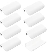 MOROBOR 8 Pack Finger Edge Pull, Self-Stick Instant Cabinet Drawer Pulls Concealed Drawer Pulls M...