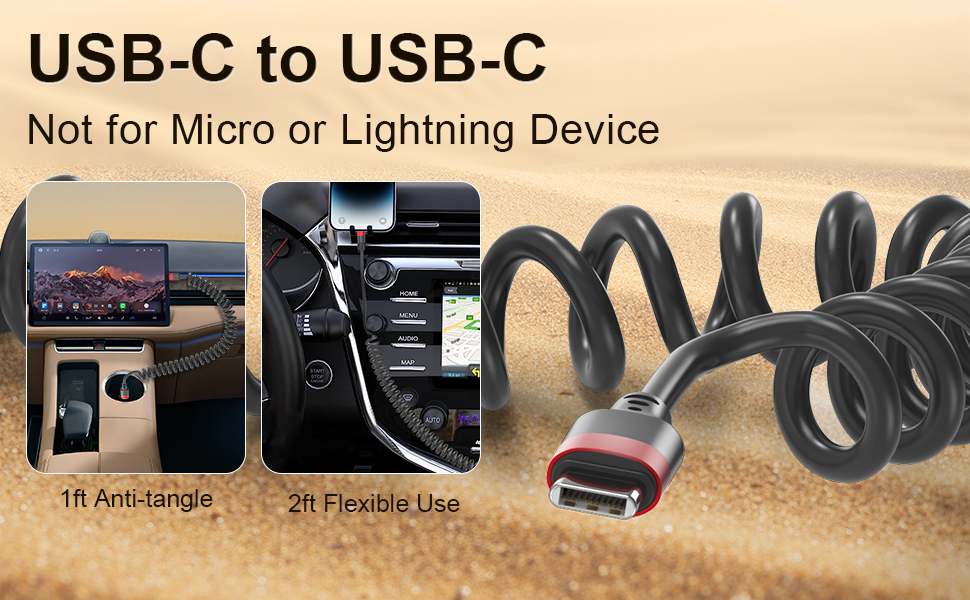 USBC to USBC cable. not for micro or lightning. 