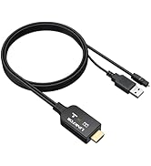 LiNKFOR eARC/ARC to Optical Audio Extractor Cable (1.5M/5ft), All-in-One HDMI ARC to TOSLINK Adap...